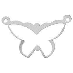 Thumbnail: Sterling Silver Butterfly Outline Connector