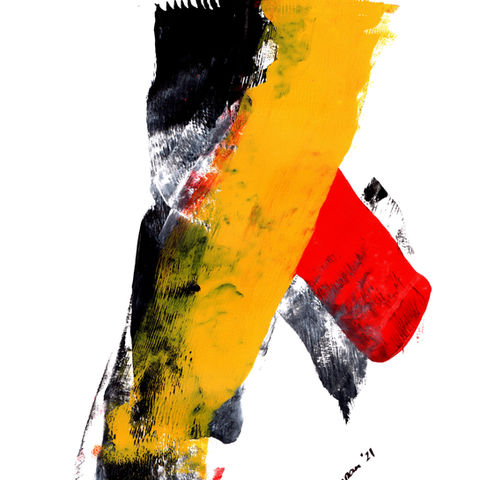 Crossed, 2021, abstract, painting, pa(i)n(t)demic, Jum Jirapan, Jirapan