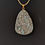 Thumbnail: Golden Purple Mountain Druzy Pendant Necklace