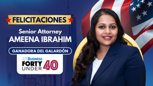 La abogada de Inmigración Ok Ameena Ibrahim, gana el prestigioso premio "Forty Under 40".