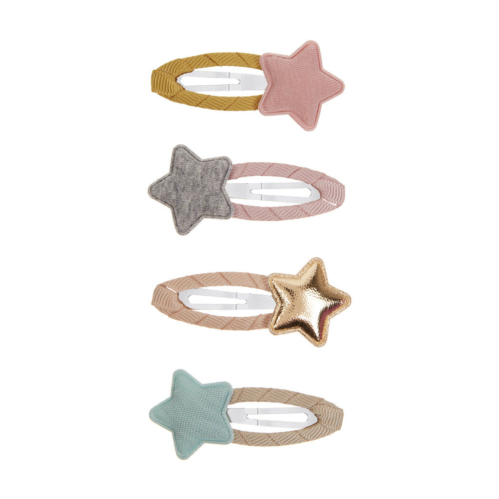 Butterscotch Star Hair Clips
