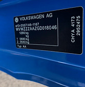 Paint code for vehicle colour can be found here