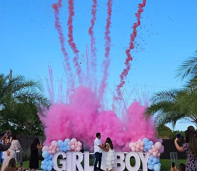 Gender Reveal Colour Smoke Fireworks