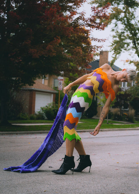 falling chevron