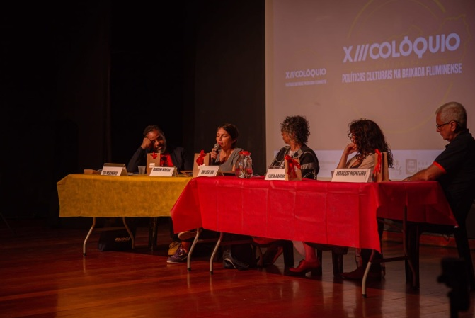 Evento gratuito debateu políticas culturais da Baixada Fluminense, em 2024. Foto: Reprodução // Hora H.