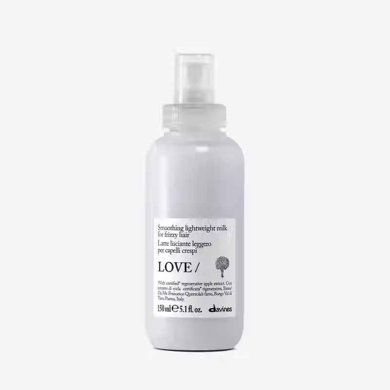 Davines LOVE Smoothing Lightweight Milk 150ml bottle for frizzy hair