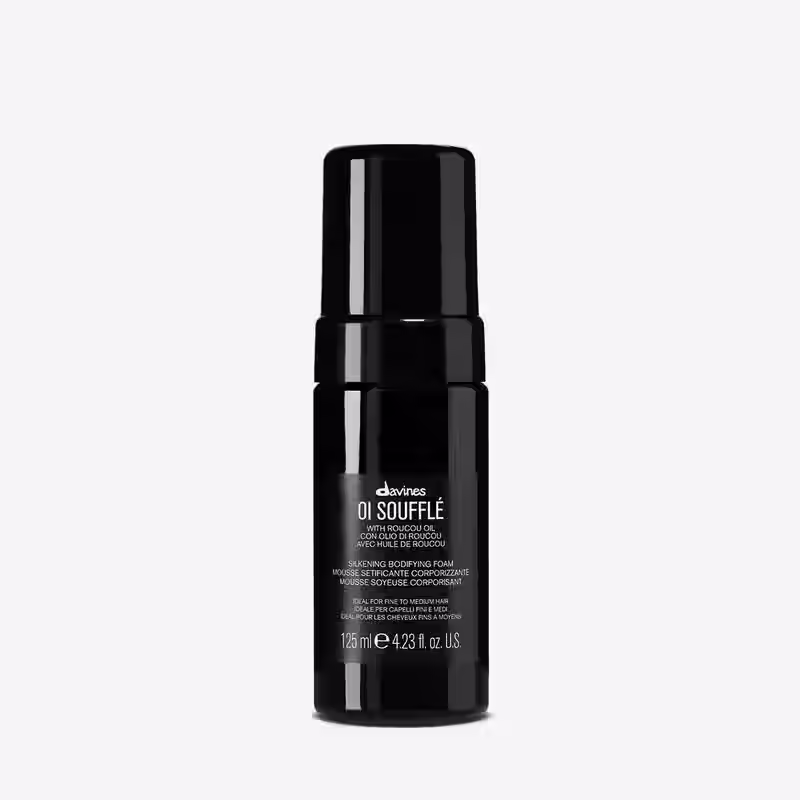 Davines OI Soufflé 125ml silkening bodifying foam product bottle