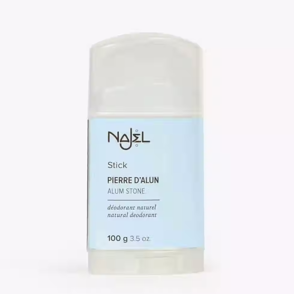 Thumbnail: Najel Alum Stone Stick 100g in previous packaging on white background