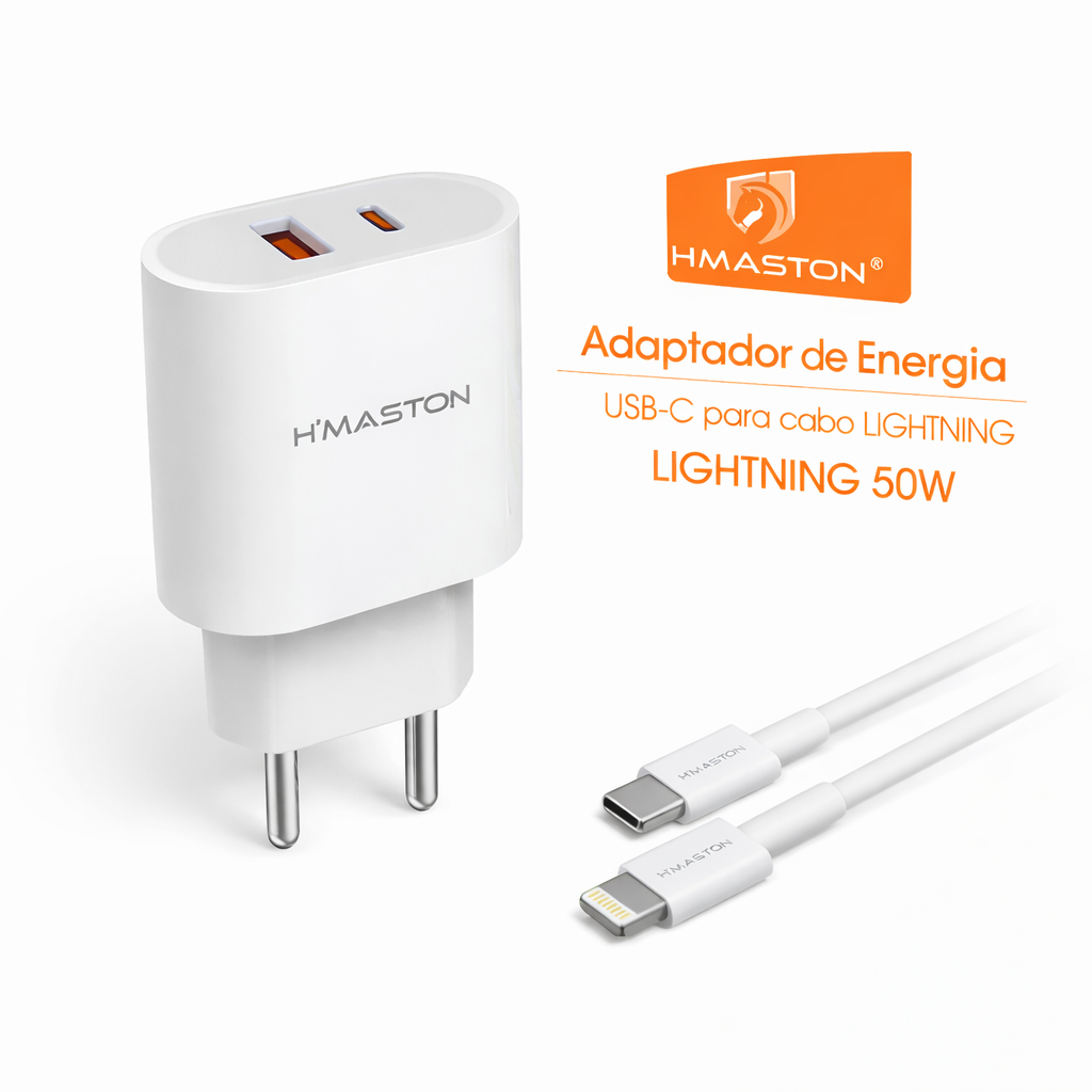 ⚡ Carregador Turbo 50W – Potência Máxima com Tecnologia Tipo C