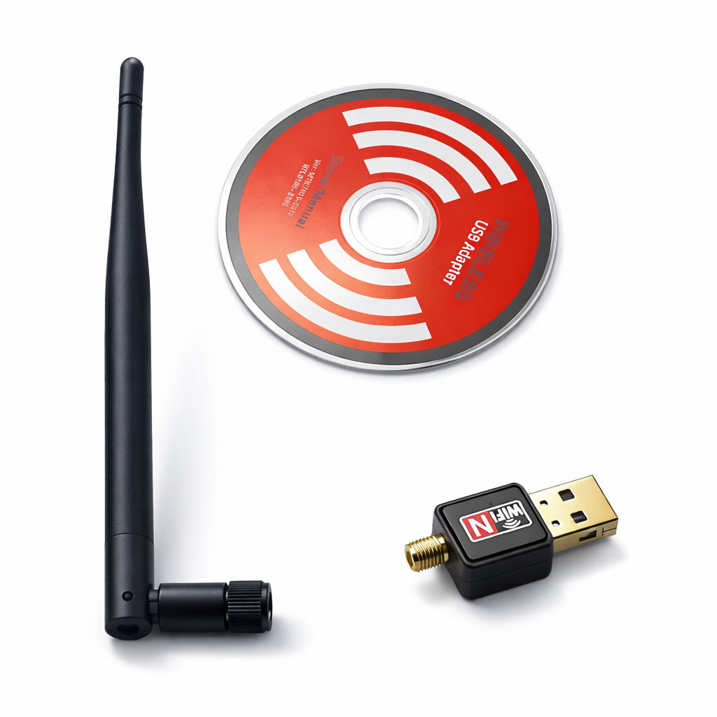 Adaptador Wi-Fi USB com Antena – Conexão mais forte e estável