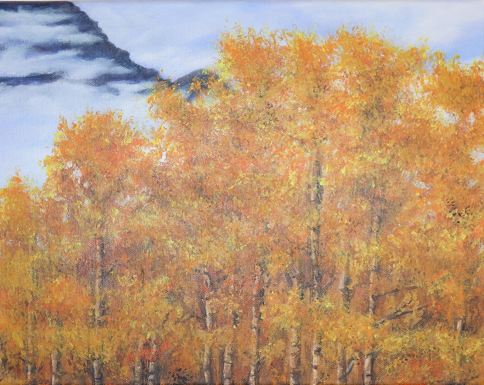 Fall Trees Aspens Teton Original