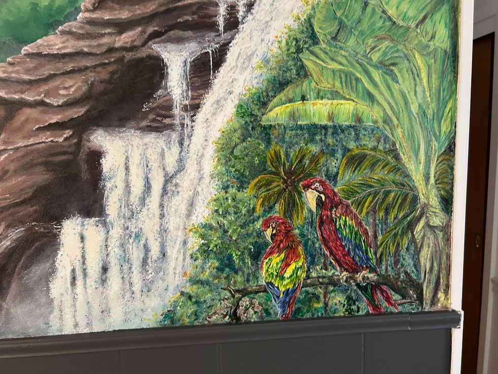 Tropical Mural Close Up