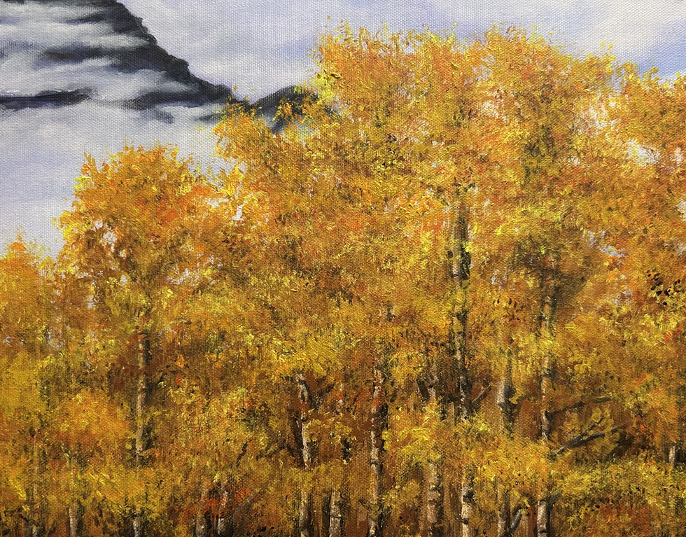 Fall Trees Aspens Teton Original
