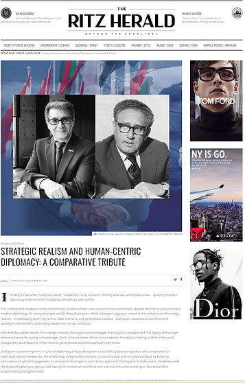 The Ritz Herald - A Tribute to Dr. Kissinger and Dr. Dorbayani on Diplomacy .jpg