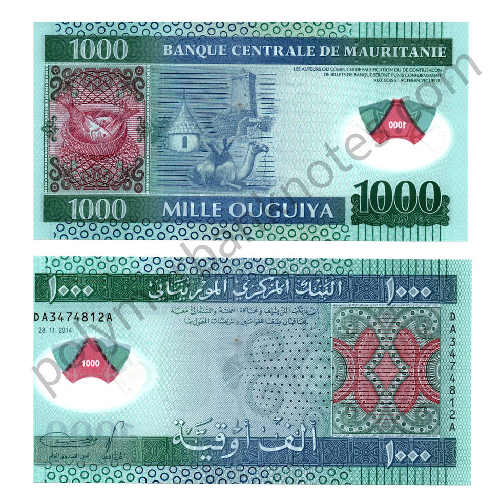 Mauritania 1000 Ouguiya - 2014 - P19