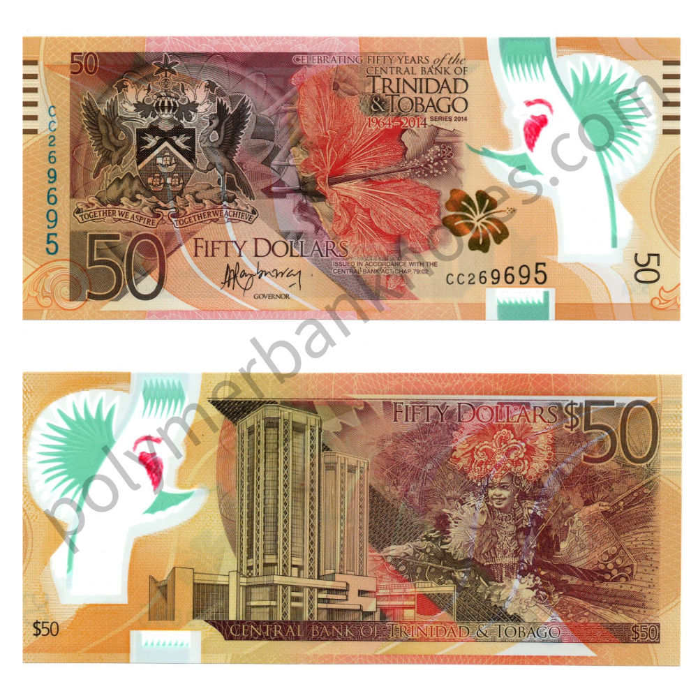 Trinidad & Tobago 50 Dollars - 2014 - P54