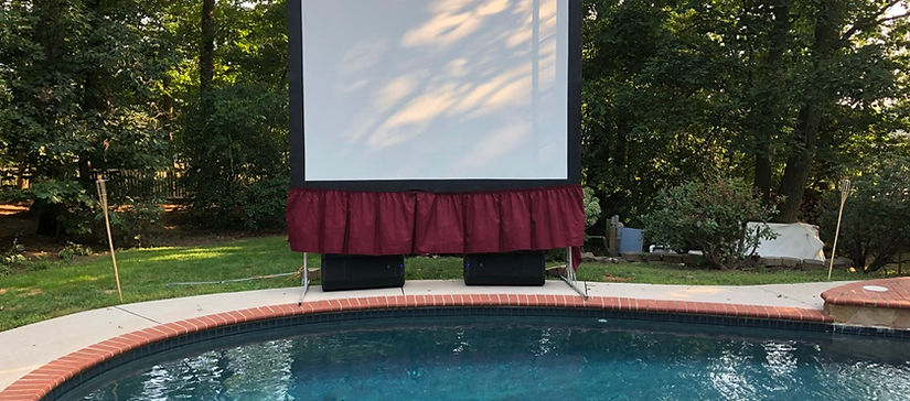Outdoor Movie Scrren Rentals Northern Virginia DC Baltimore Maryland 