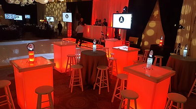 Casino Party Rentals LED Tables