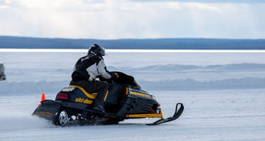 Snowmobile Drag Racing