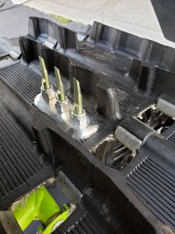Billet Triple Snowmobile Stud Backers Maxceleration Racing