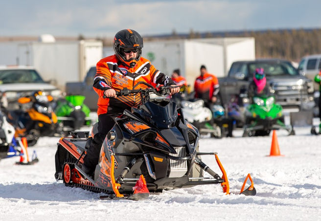 Snowmobile Drag Racing