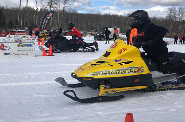 Snowmobile Drag Racing