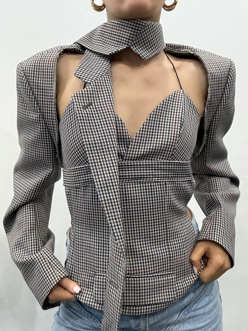 Thumbnail: Full Multi-Way Deconstructed Blazer Set