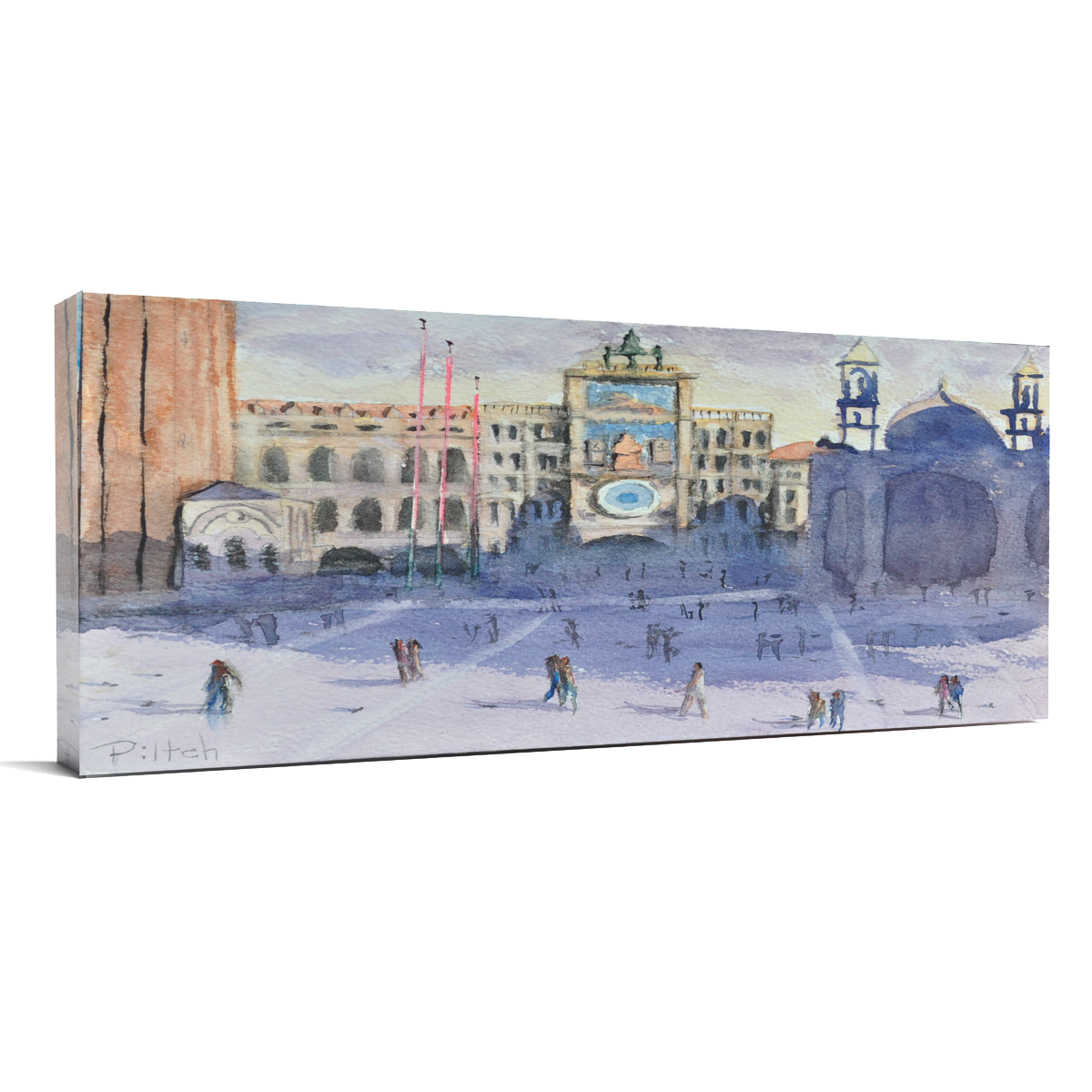 The Clock Tower  (Watercolor Version)