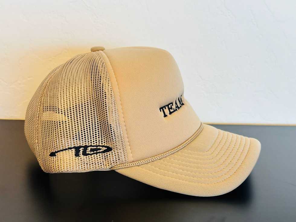 Thumbnail: Team Dime text curved bill foam trucker