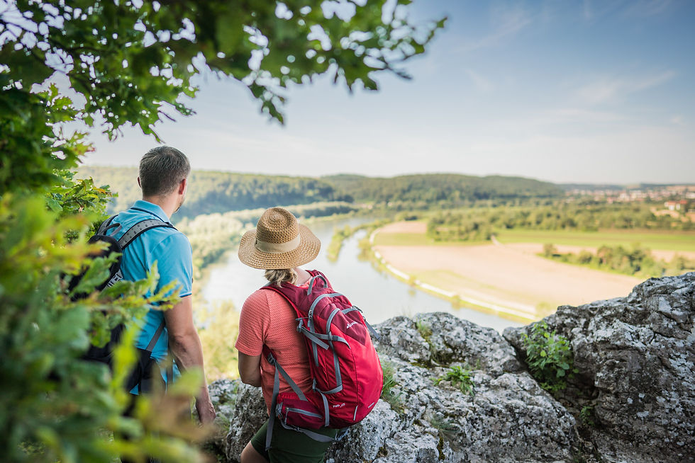 Ausblick vom Teufelsfelsen bei Bad Abbach