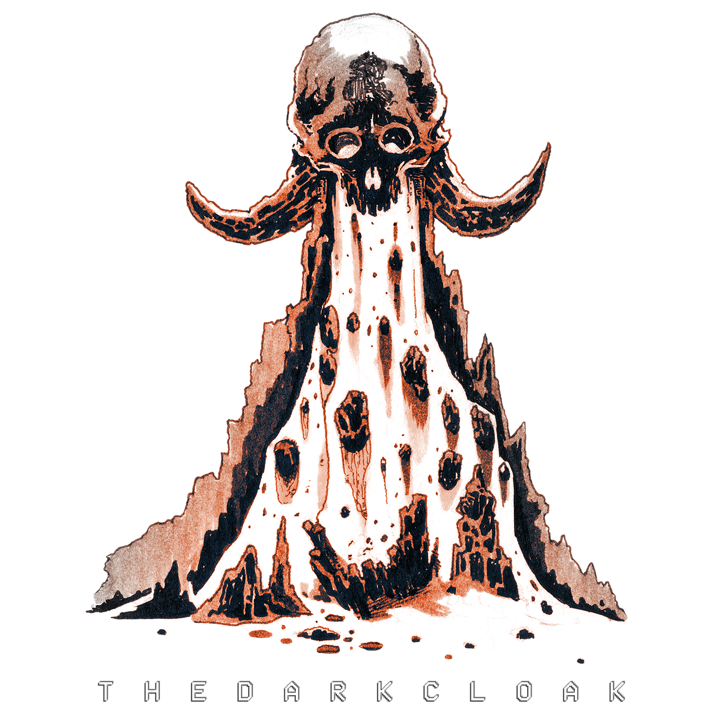 Psychedelic Flow Skull