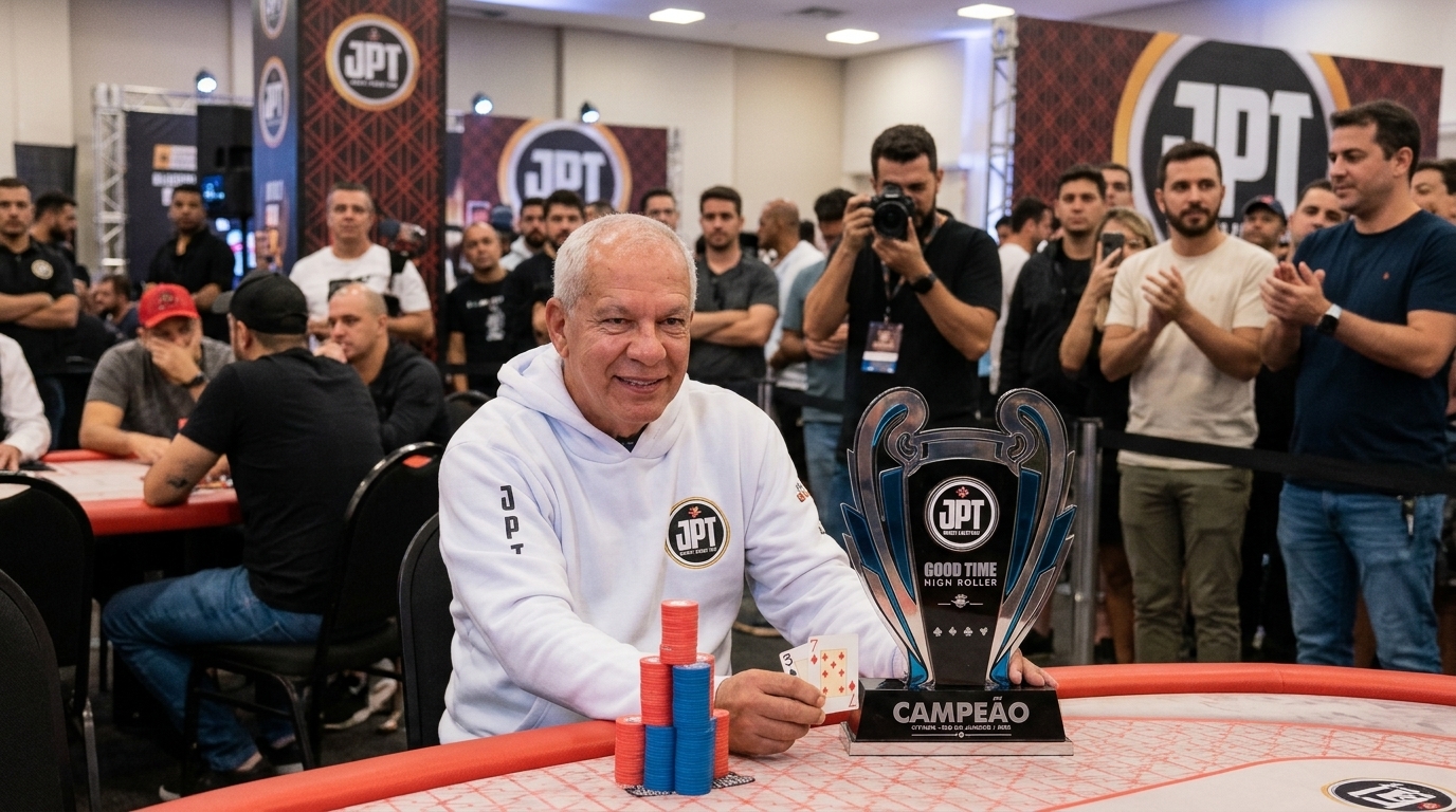 JPT: Jorge Rocha vence o Good Time High Roller e Alex Cordeiro crava o High Roller Light; veja os campeões de terça-feira