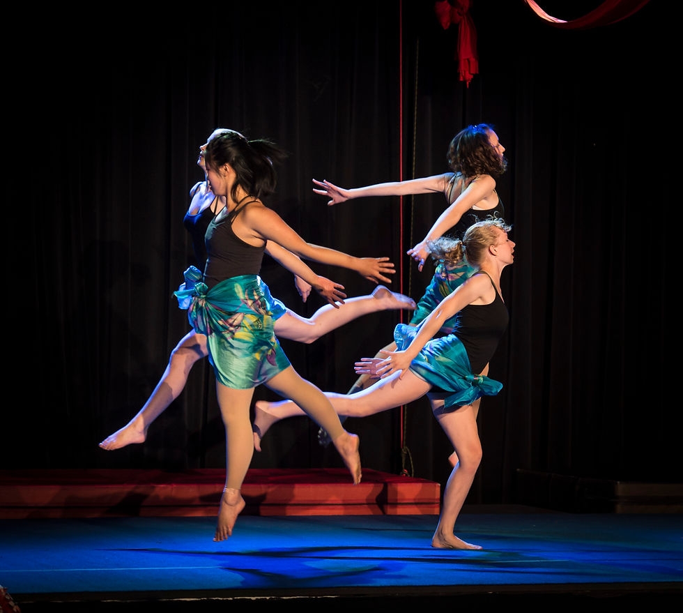 Four Girls in-motion