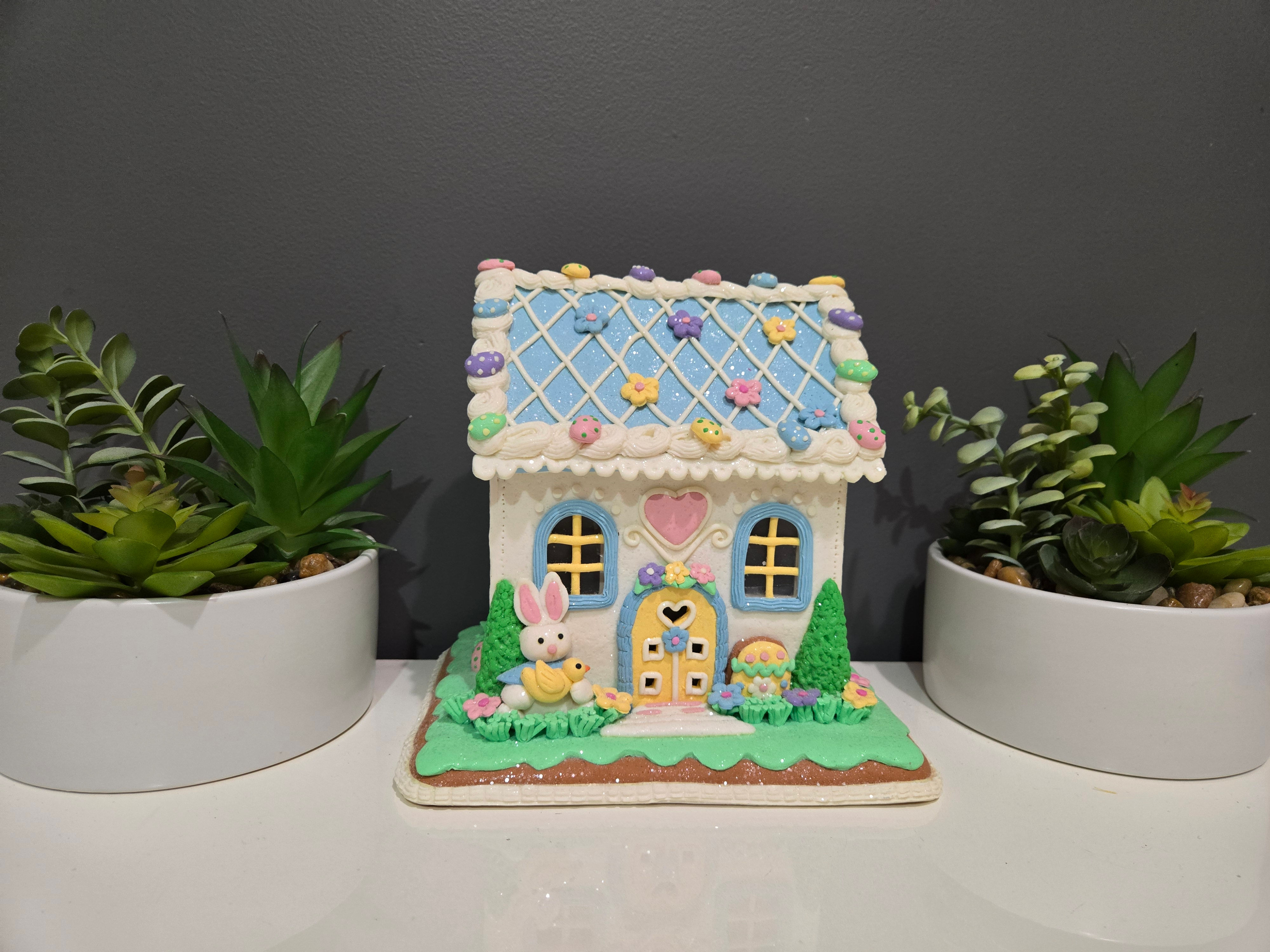 LED pastel easter house 