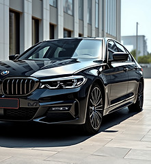 design an image of a new 2023 black luxurious bmw 530e.jpg