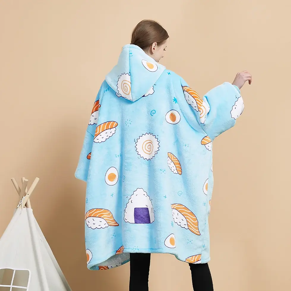 Thumbnail: Unisex Oversized Hoodie Blanket Sweatshirt Jacket