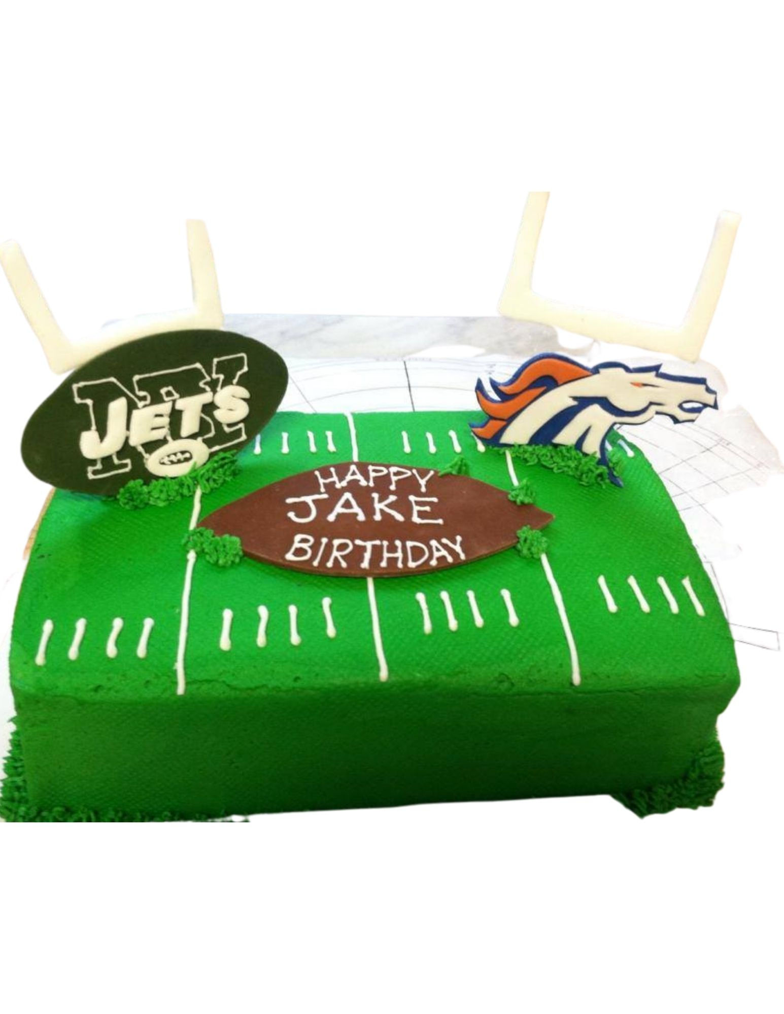 Football Field Cake