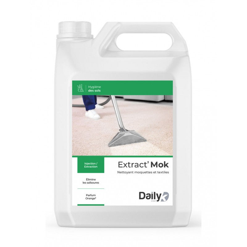 EXTRACT'MOK Nettoyant moquettes & textiles DAILYK START - Bidon 5L