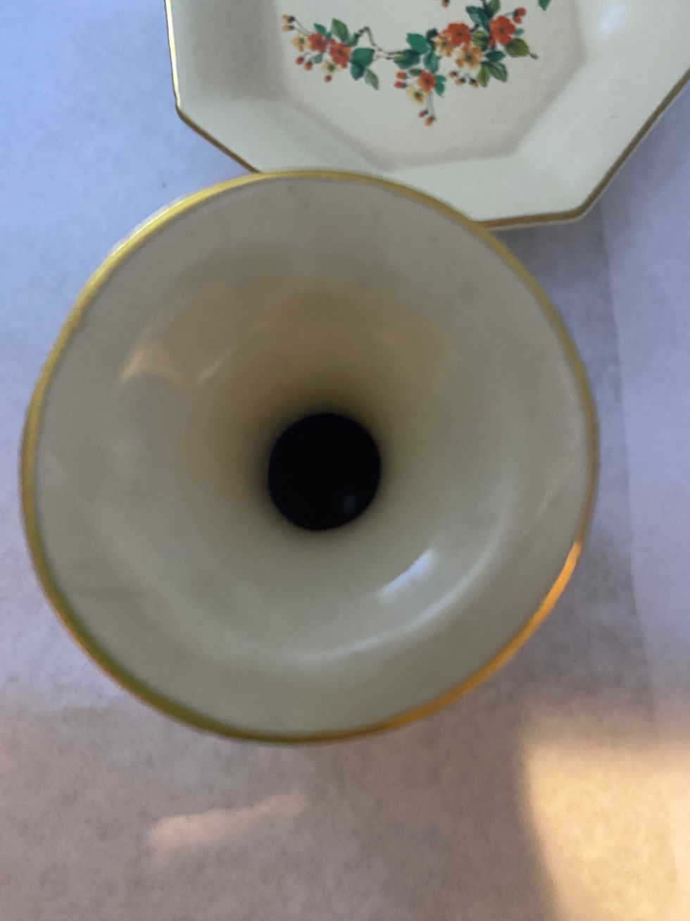 Thumbnail: Vintage Hyalyn Mini Vase and Trinket Dish