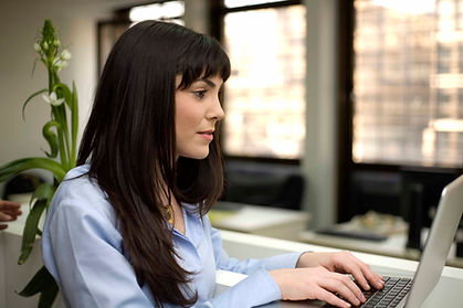 Woman Typing
