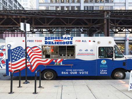 FOOD TRUCKS FEEDING HUNGRY VOTERS IN NY ON ELECTION DAY