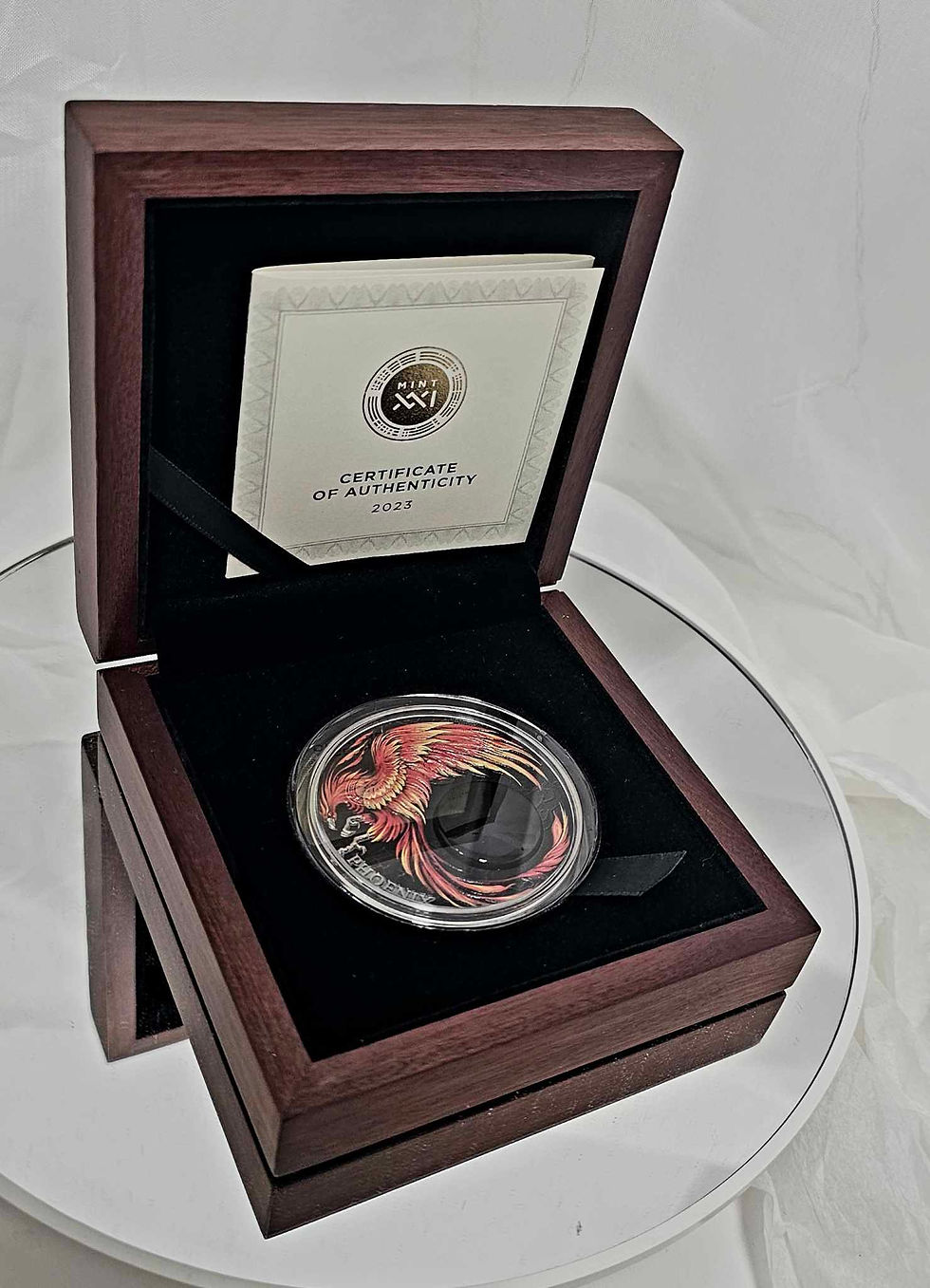 Thumbnail: CHRONICLES OF FIRE PHOENIX 2oz Silver Coin -2023