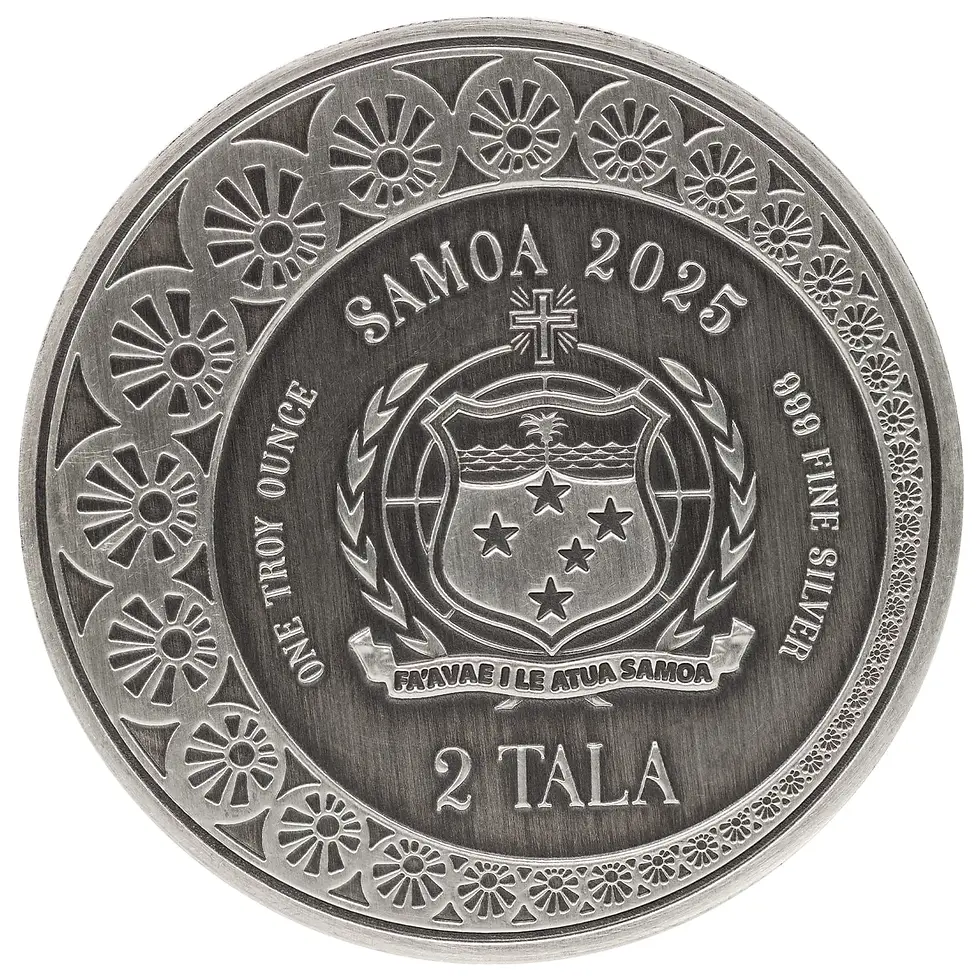Thumbnail: 2025 Samoa Mermaid & Pearl 1oz Ag .999 Colorized-SCOTTSDALE