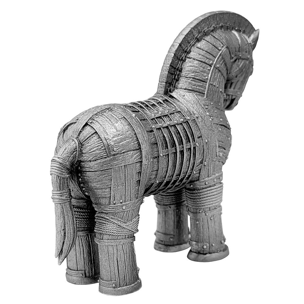 Thumbnail: 2026  Shadows of Myths Trjan Horse 2oz 3D Silver Ag.999 PREORDER