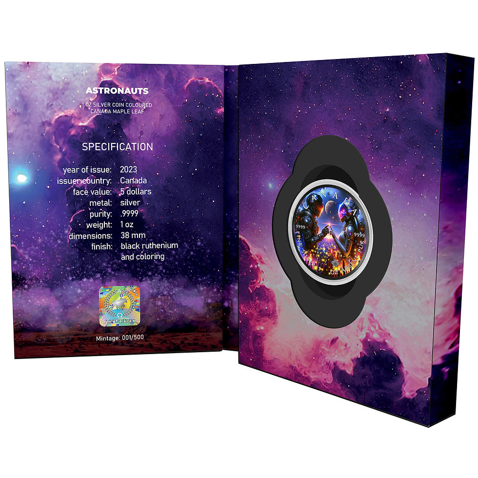 Thumbnail: 2023 Canada Astronauts 1oz Silver Coin coloured