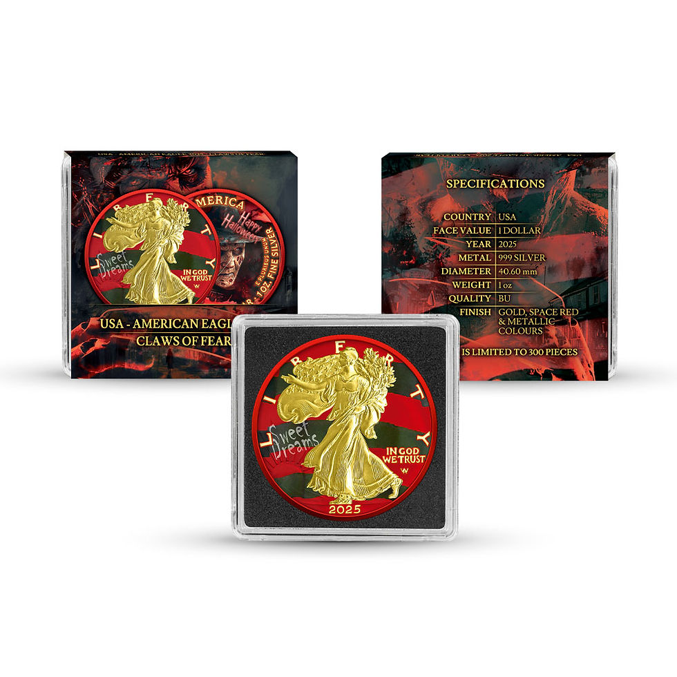 Thumbnail: 2025 Claws of Fear- USA American Eagle 1 oz Ag 999