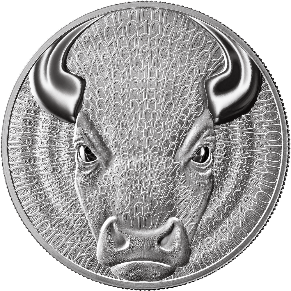 2026 United Crypto States Bull 1oz Silver Coin Ag .999-Proof