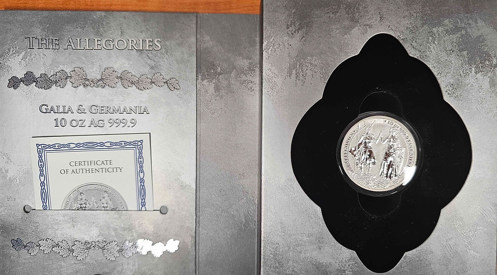 Thumbnail: Allegories: Galia & Germania 10 oz Silver BU- 2023