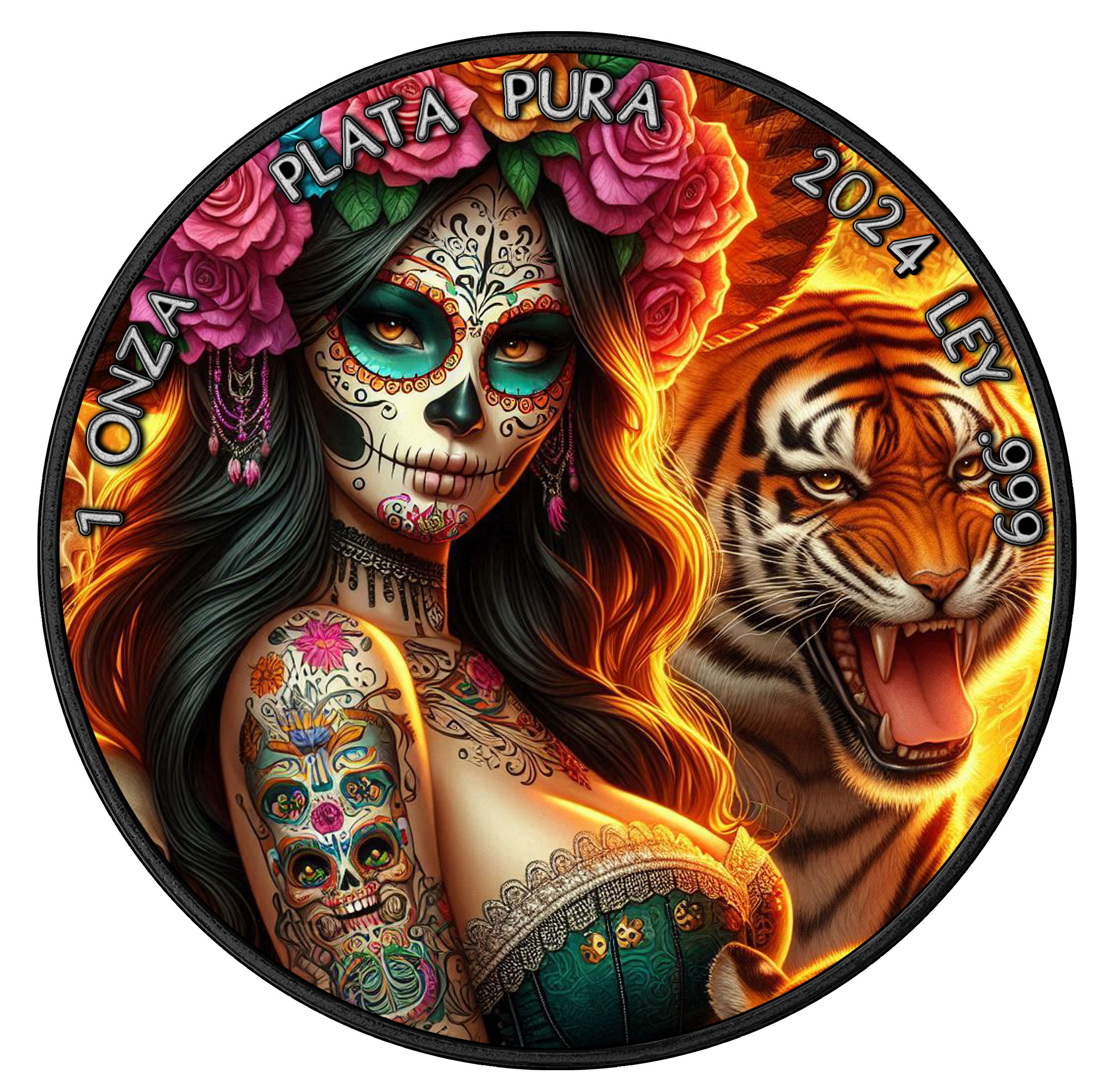 Mexico 2024 1 onza Libertad DIA DE LOS MUERTOS Special Edition - Day of the Dead