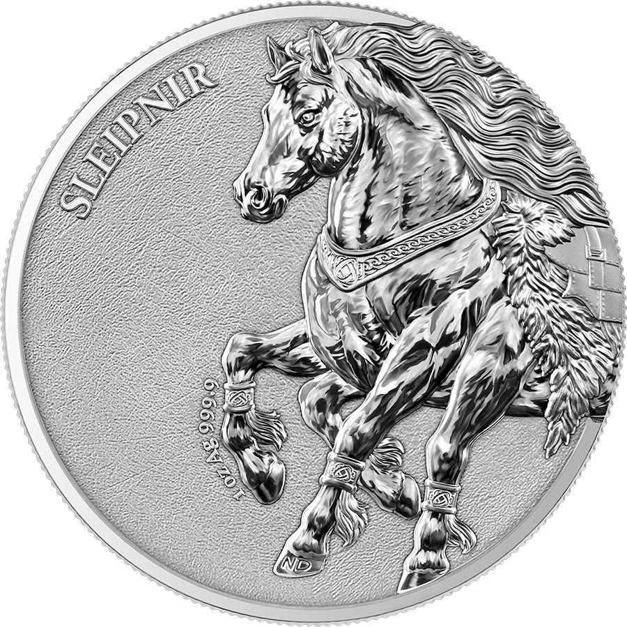Germania Beasts: Sleipnir 1 oz Silver BU -PREORDER